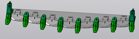 Режущая кромка ковша экскаватора